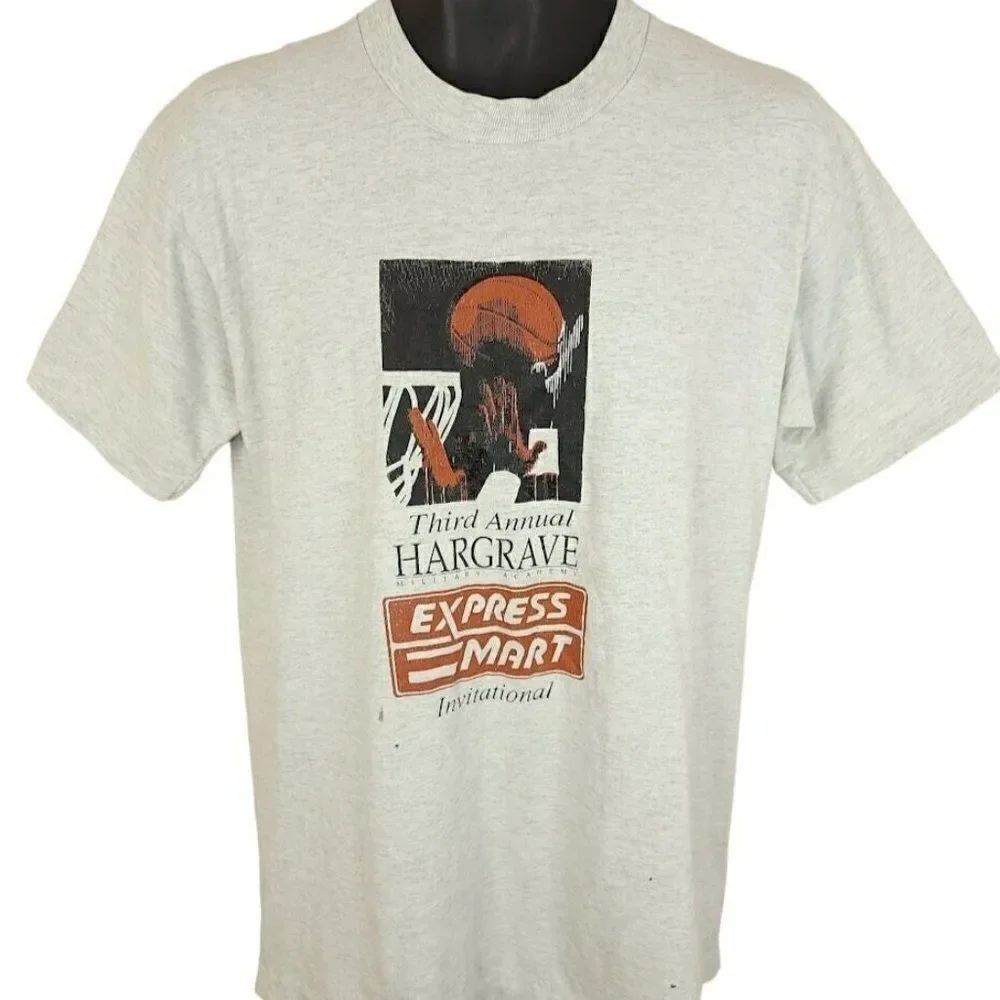 Hargrave Military Academy Invitational T Shirt Vintage 90s 1994 Basketball Large